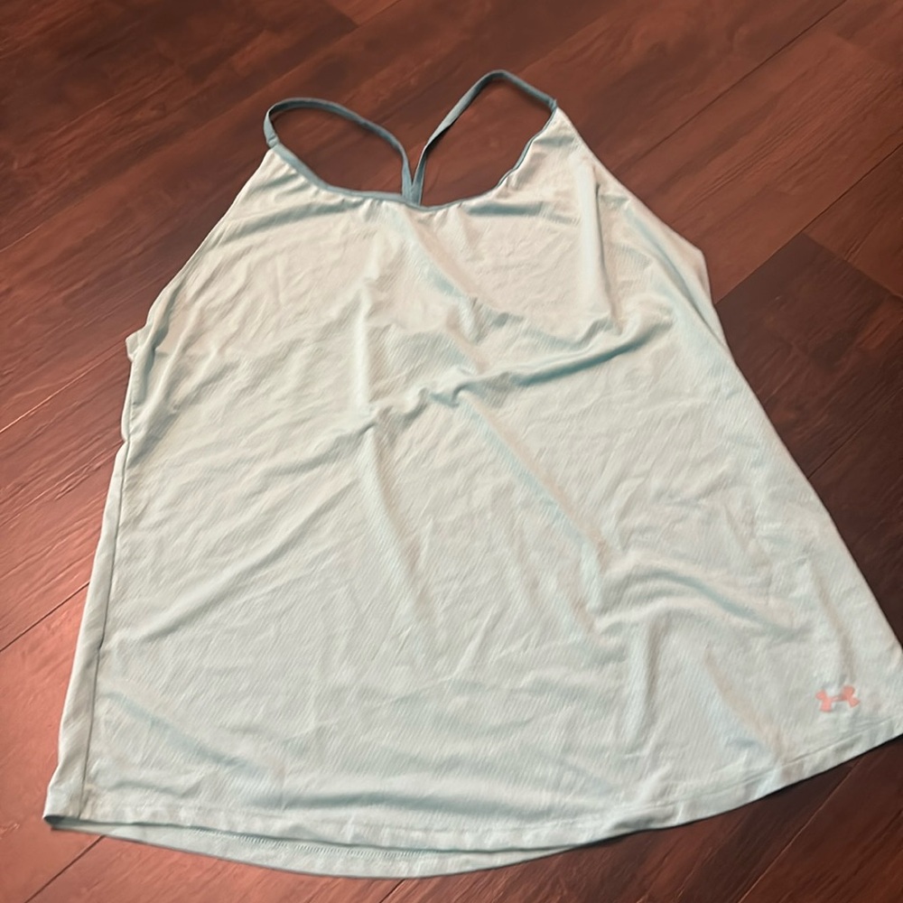 Under armor xl ice blue tank top